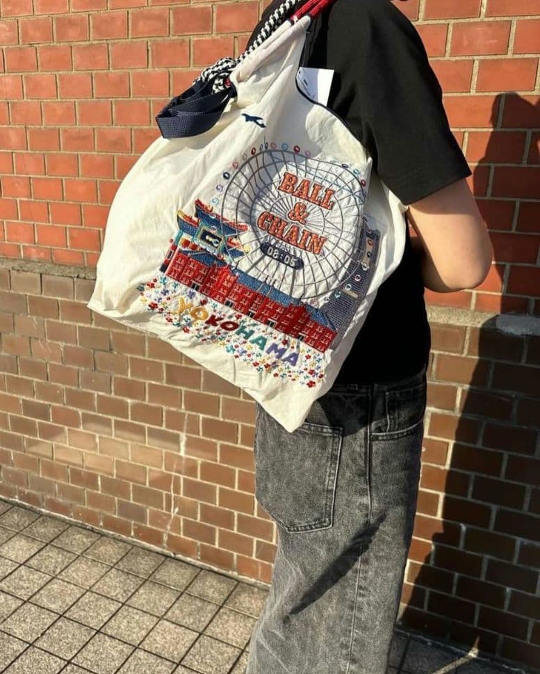 ボールアンドチェーン 2個セット 横浜赤レンガ倉庫限定 アイボリー