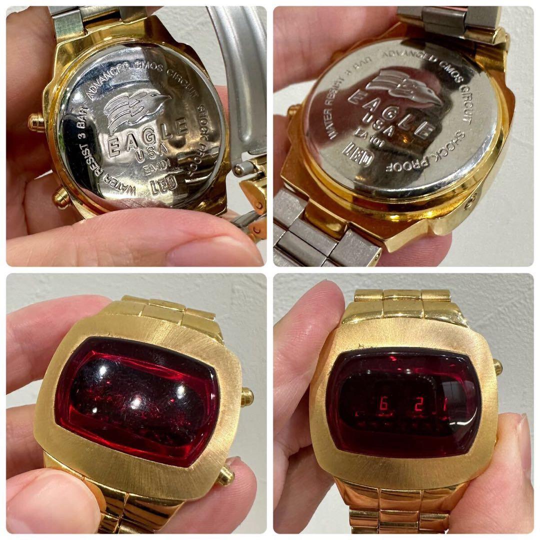 EAGLE USA LED 腕時計 アンティーク 時計 デジタル ウォッチ - メルカリ