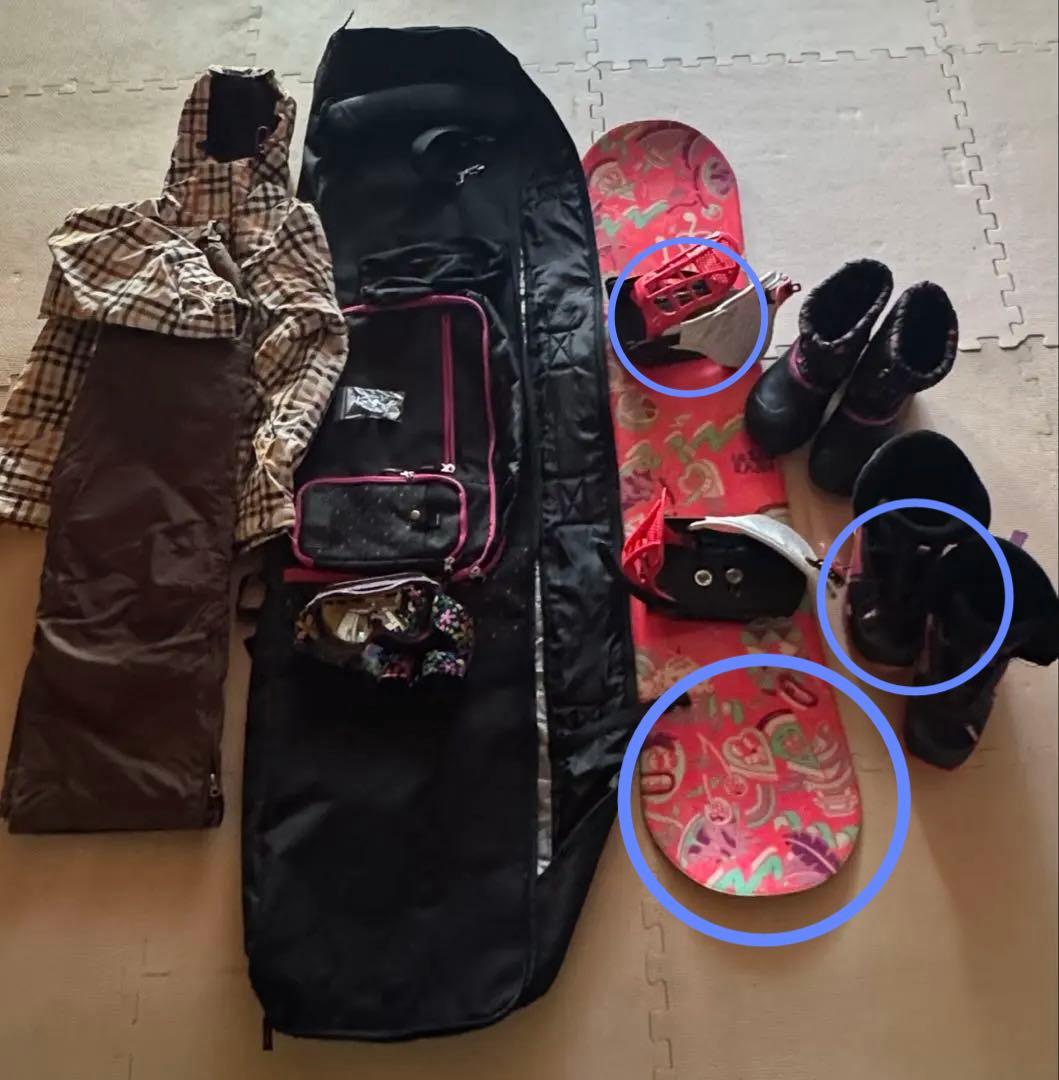 スノーボード3点セット　120〜140cm 22〜23cm imgrc0091143855.jpg