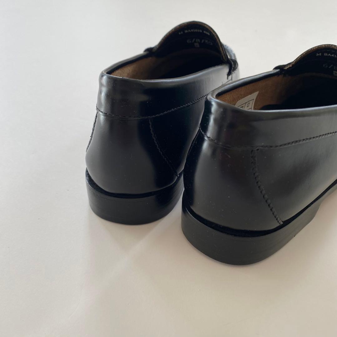 ほぼ未使用 G.H.BASS ローファー weejuns ブラック us6