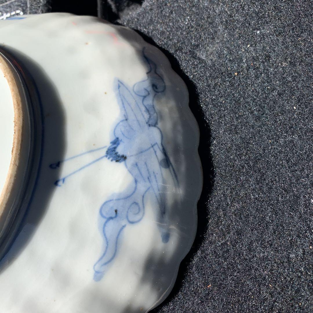 古伊万里、小判形、ワレ、カケ、キズなし、