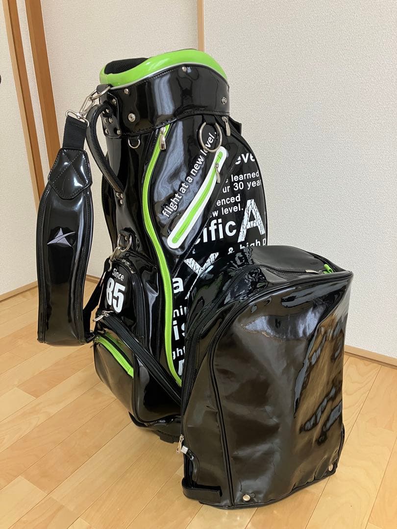 値下！ゴルフ キャディバッグ アクセル メンズ エナメル系 AXEL - メルカリ