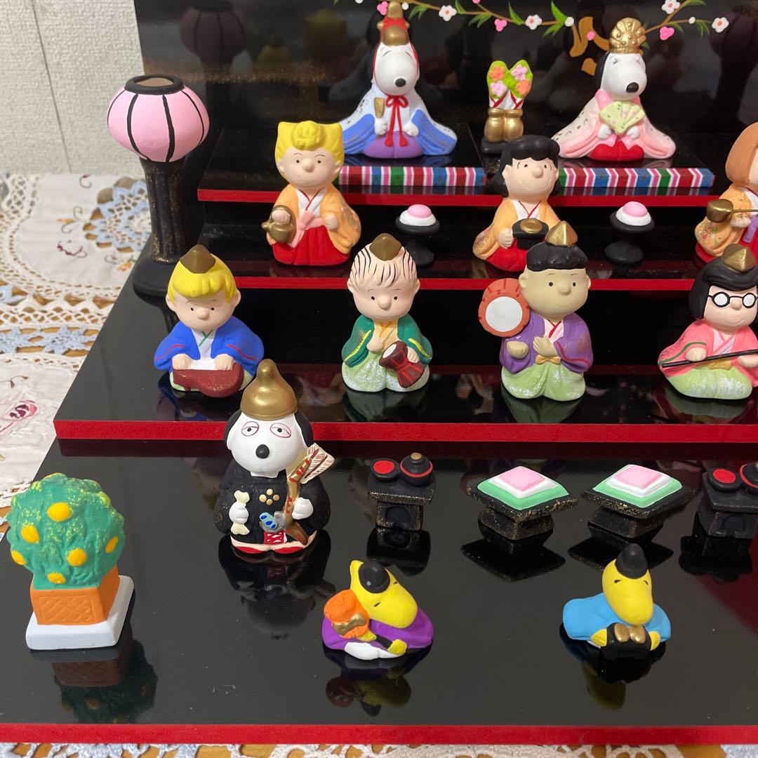 SNOOPY ひな祭り 陶器製 雛人形セット 吉徳大光 レア ビンデージ 廃盤