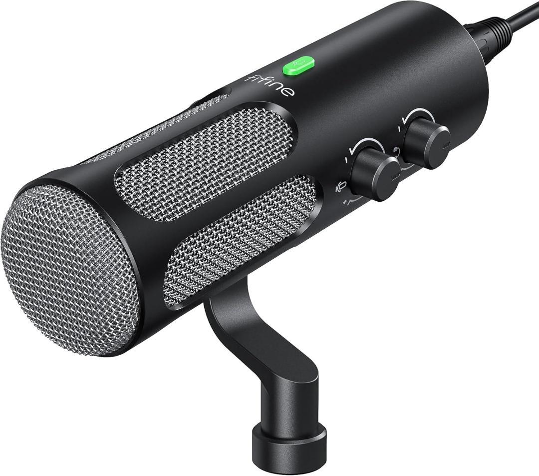 【開封済・未使用】FIFINE TANK3 ダイナミックマイク ゲーム 配信 FIFINEダイナミックマイク「Tank3」レビュー。USB-C/XLR接続できる