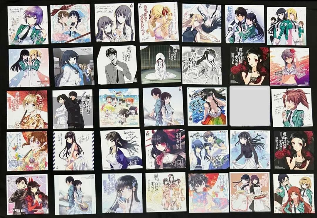 魔法科高校の劣等生　特典　イラストカード　複製ミニ色紙　まとめ売り　② 魔法科高校の劣等生 特典 イラストカード 複製ミニ色紙 まとめ売り ②