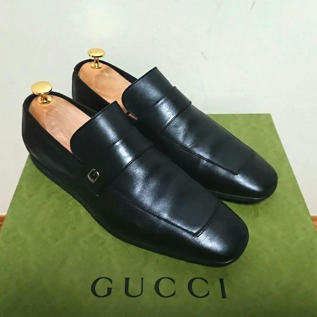 GUCCI ローファー ビジネスシューズ ローファー 黒 39 EJ - メルカリ