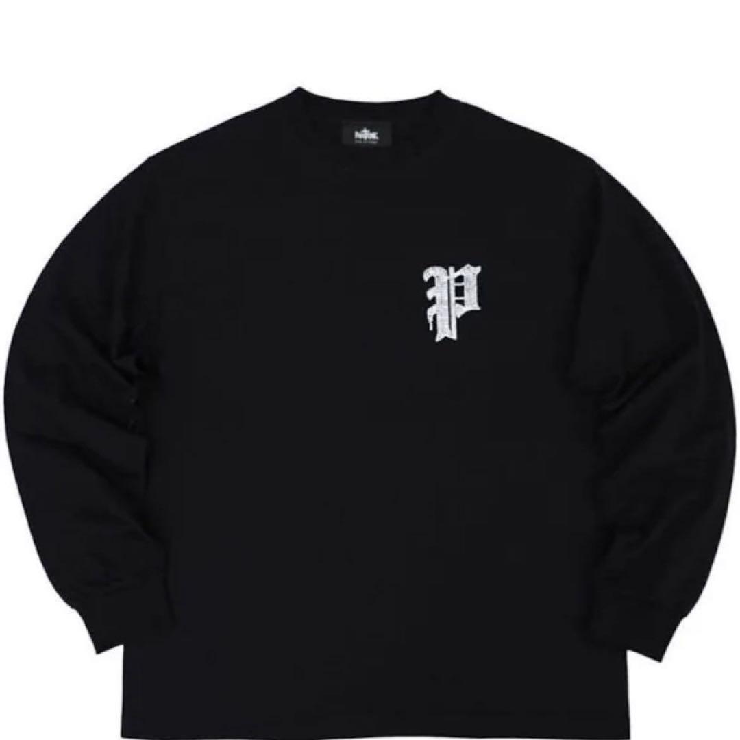 phatrnk ブラック長袖Tシャツ 良品 PHATRNK ファットランク ロゴプリント Tシャツ 長袖 ロンT