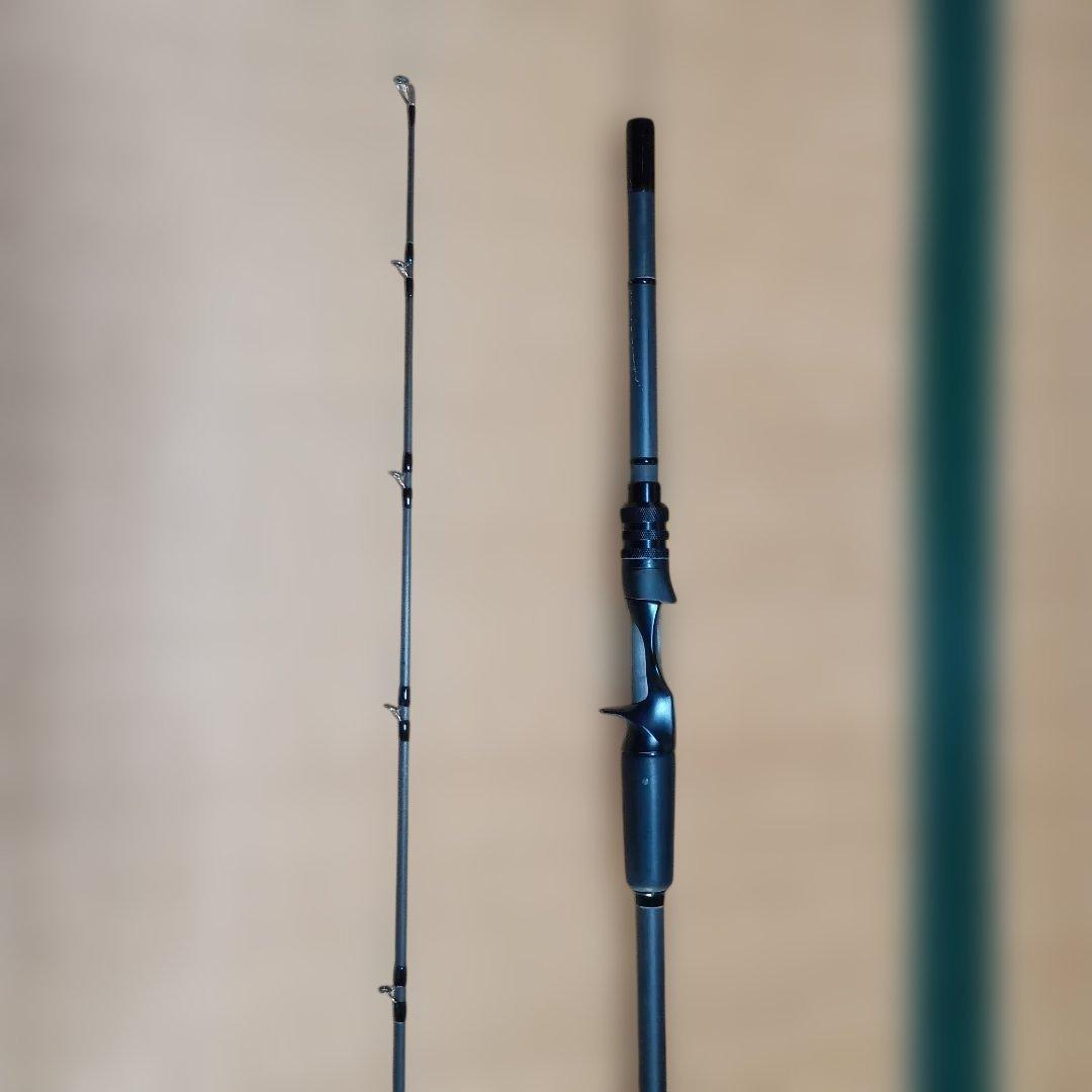 UNEXPLORED バスロッド カーボン製 ロッドケース付き ジャンク品