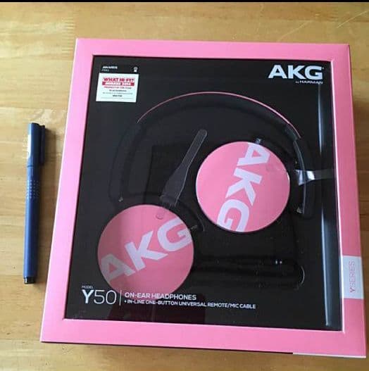 値段交渉可能！日本限定カラーAKG Y50 ピンク リケーブル付。 - メルカリ