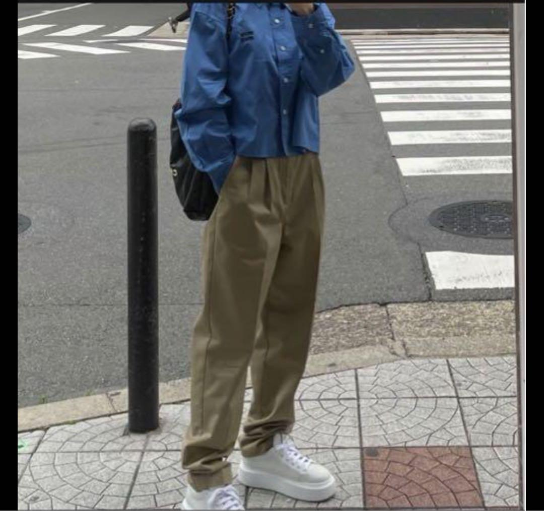ok.soon×dickies オクスン　テーパードチノパンツ ok.soon×dickies wide chino pants(new beige) | o