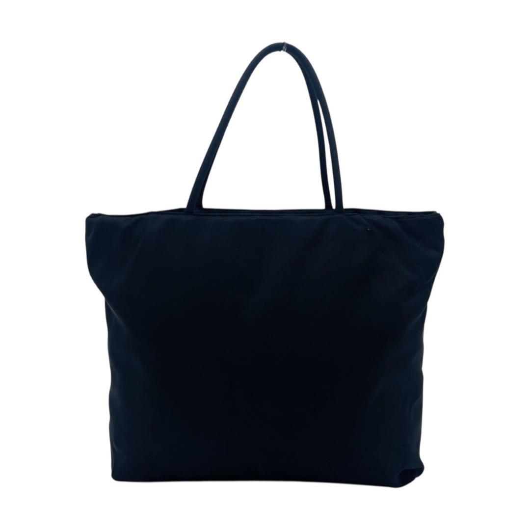 美品】プラダ ナイロン 三角ロゴ トートバッグ ブラック 白タグ 5854