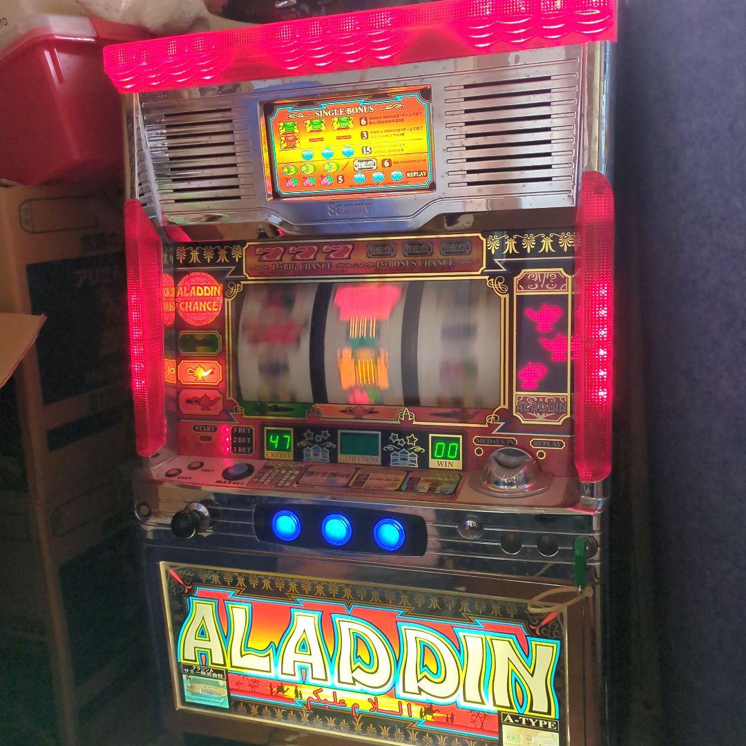 超レア品】パチスロ 4号機 アラジンA ノーマル仕様＋おまけ付き - メルカリ