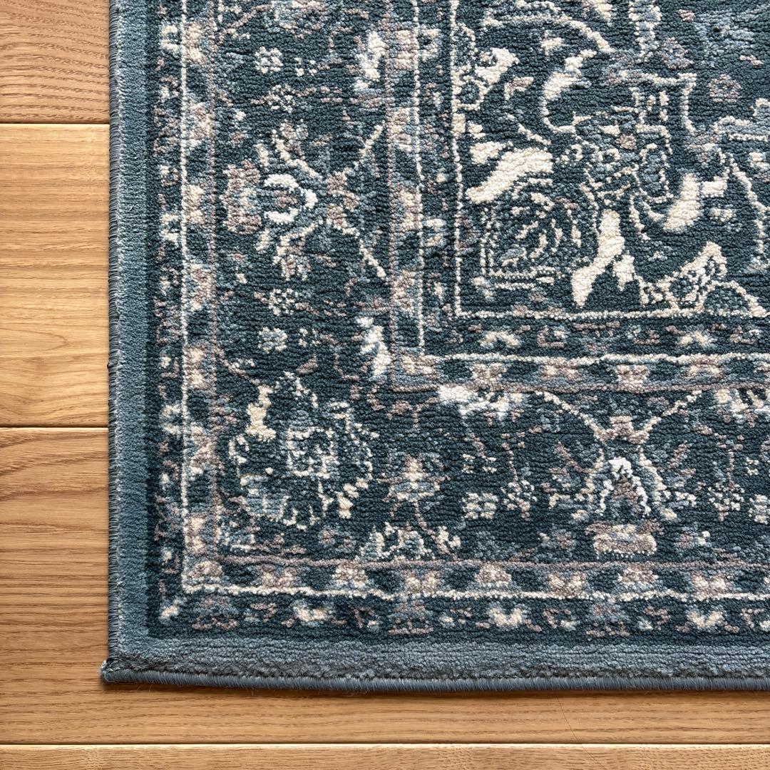 IKEA ラグ ペルシャ風 ブルー - メルカリ