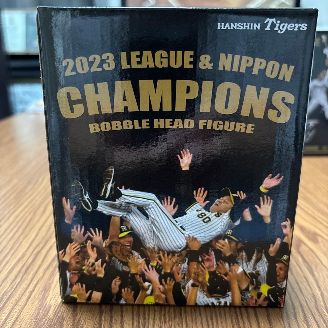 阪神タイガース 2023 チャンピオン ボブルヘッドフィギュア 阪神タイガース 2023 ボブルヘッド人形 大山悠輔 選手・近本光司 選手