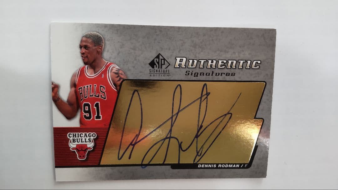 dennis rodman auto デニス・ロッドマン サイン - メルカリ