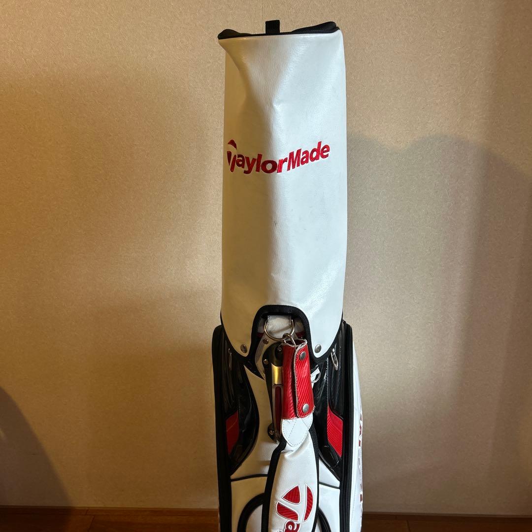 TaylorMade キャディバッグ ホワイト/レッド - メルカリ