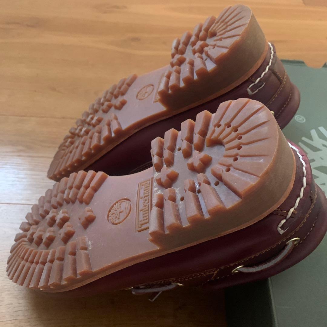 靴 26.0cm Timberland 3eye BURGUNDY