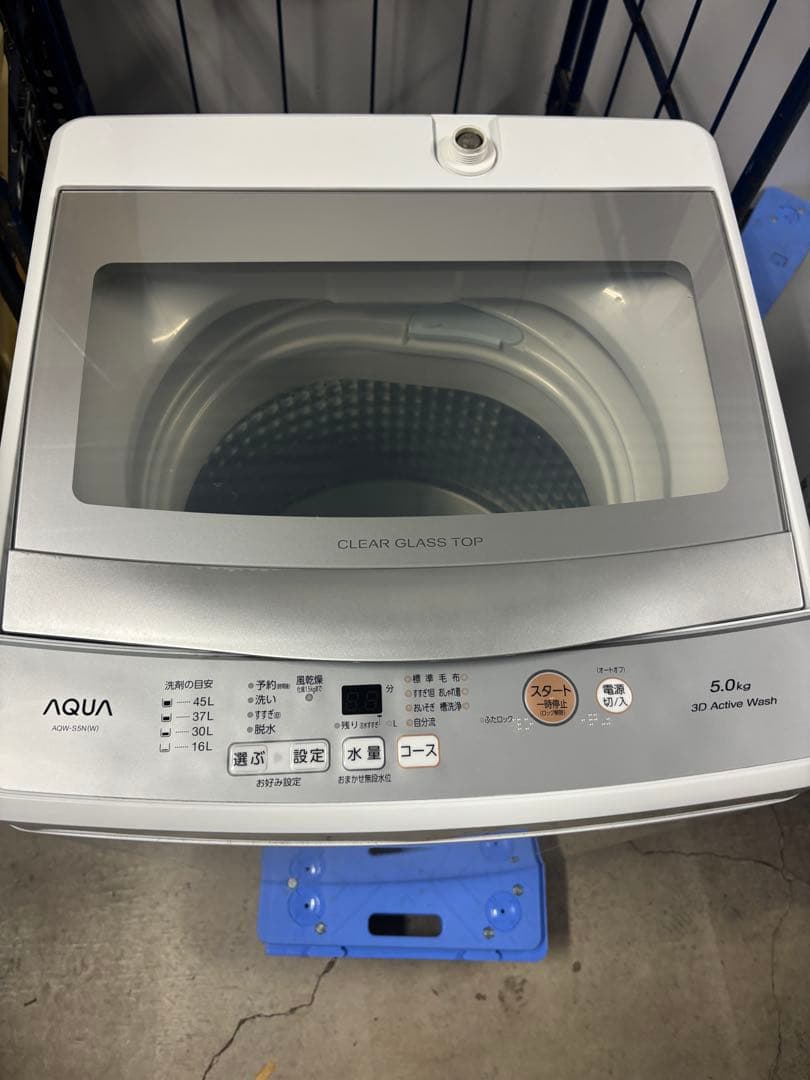 ２０２３年製 ○アクア 全自動洗濯機 AQW-S5N 5.0kg T