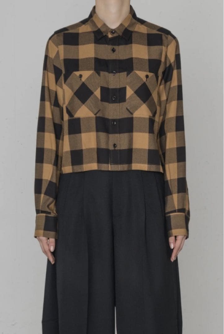 HYKE RAYON PLAID SHIRT コヨーテブラウン サイズ1 - メルカリ