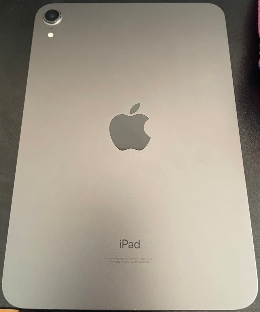 ipadmini6 スペースグレー WiFiモデル 64GB フィルム・充電器付