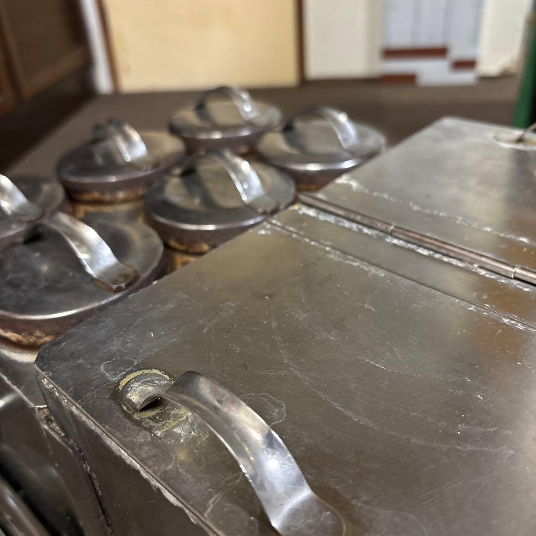 【希少業務用燗銅壺】涌井工業 ステンレス6連スチーマー 都市ガス 熱燗と蒸し器 希少業務用燗銅壺】涌井工業 ステンレス6連スチーマー 都市ガス 熱燗と