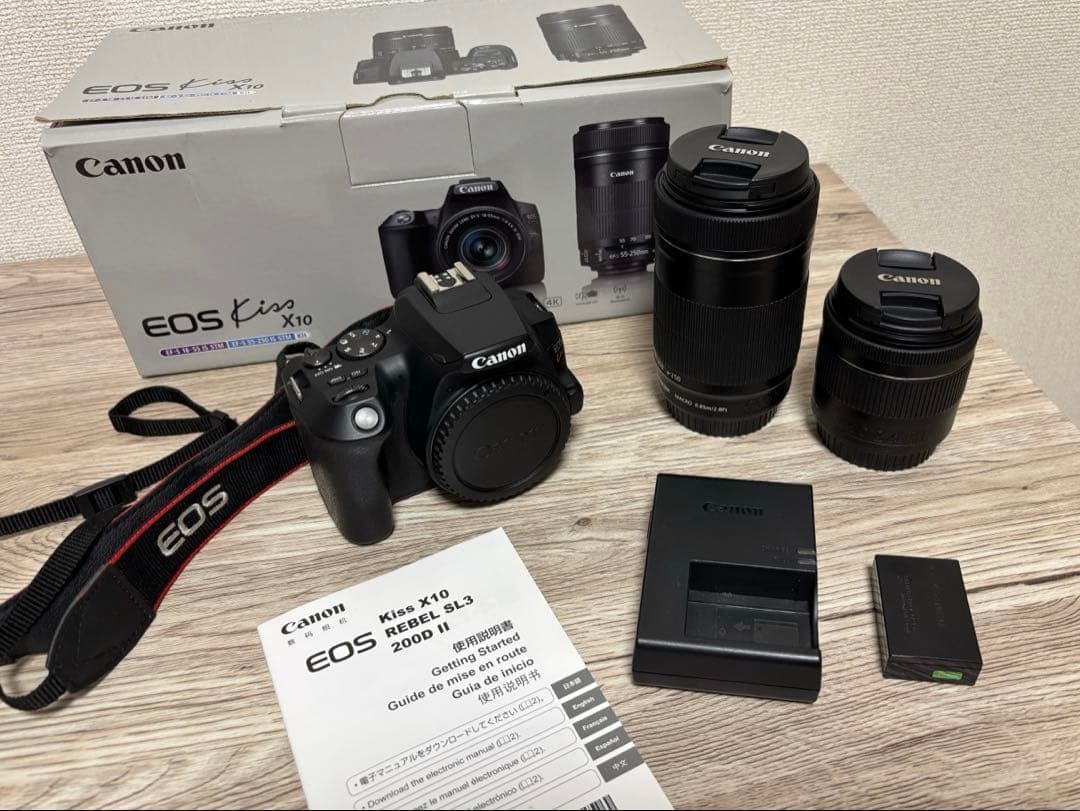 【送料込み】Canon EOS Kiss X10 ダブルズームキット Amazon | Canon デジタル一眼レフカメラ EOS Kiss X10 ダブルズーム