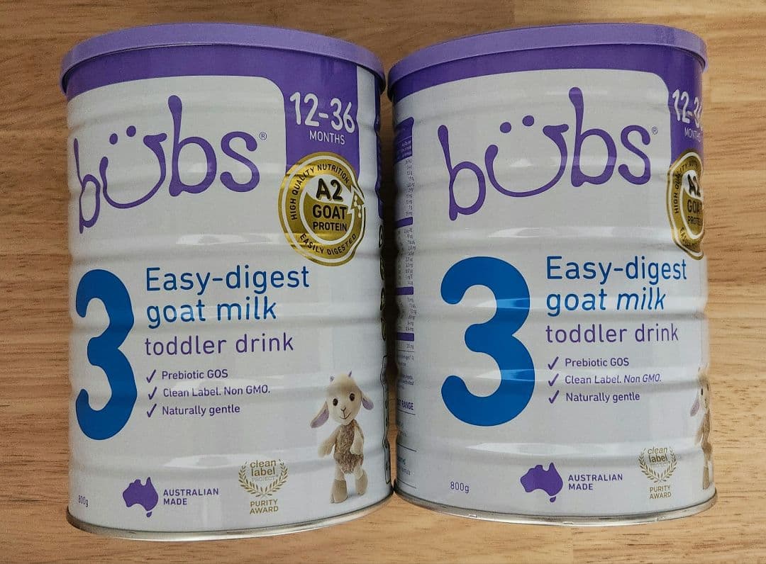 バブズ　ヤギ　粉ミルク　 2缶セット バブズ ヤギ2 800g 6缶セット bubs Organic 粉ミルク 2缶セット 6-12ヶ月用