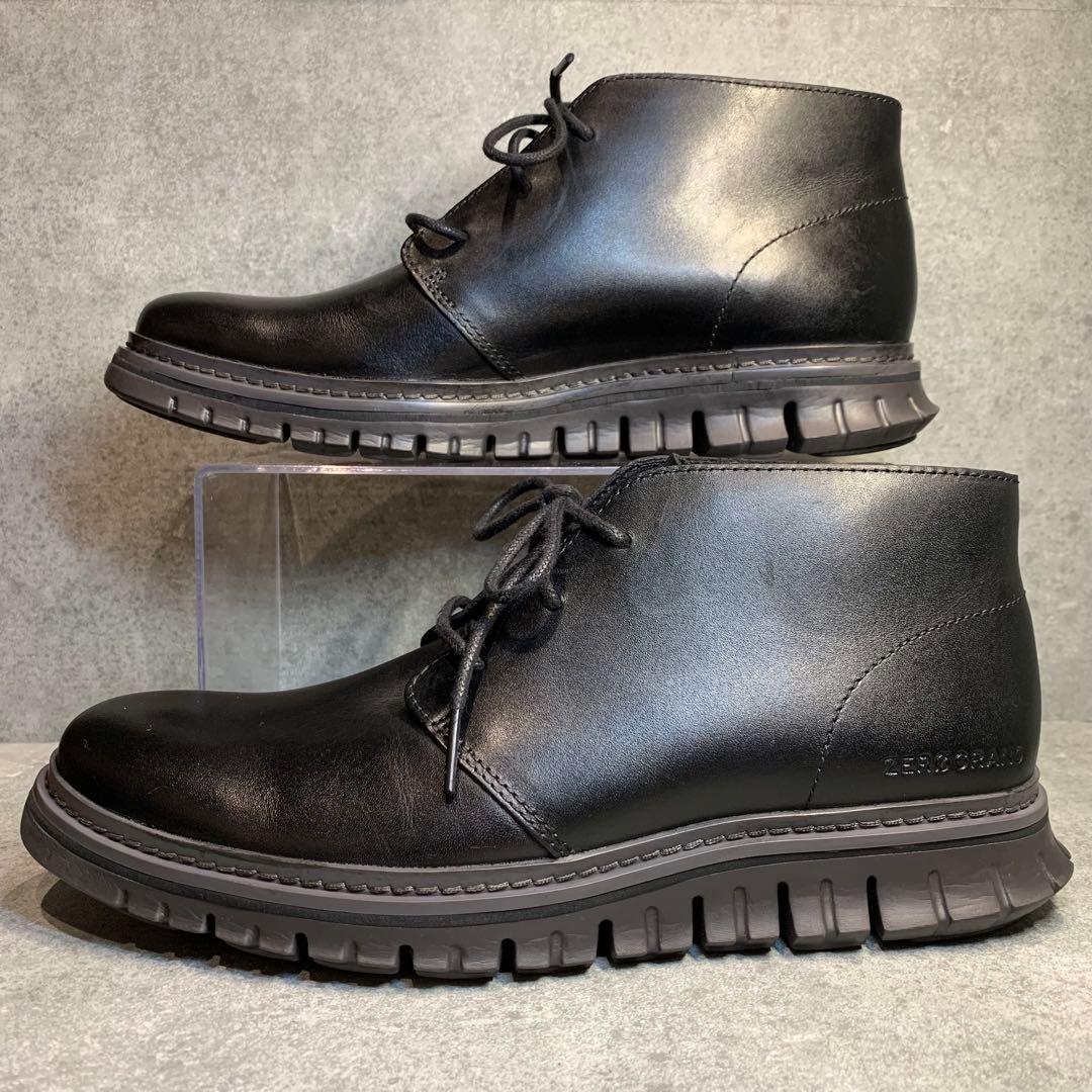 【極美品】コール ハーン ゼログランド チャッカブーツ レザー 24.5cm