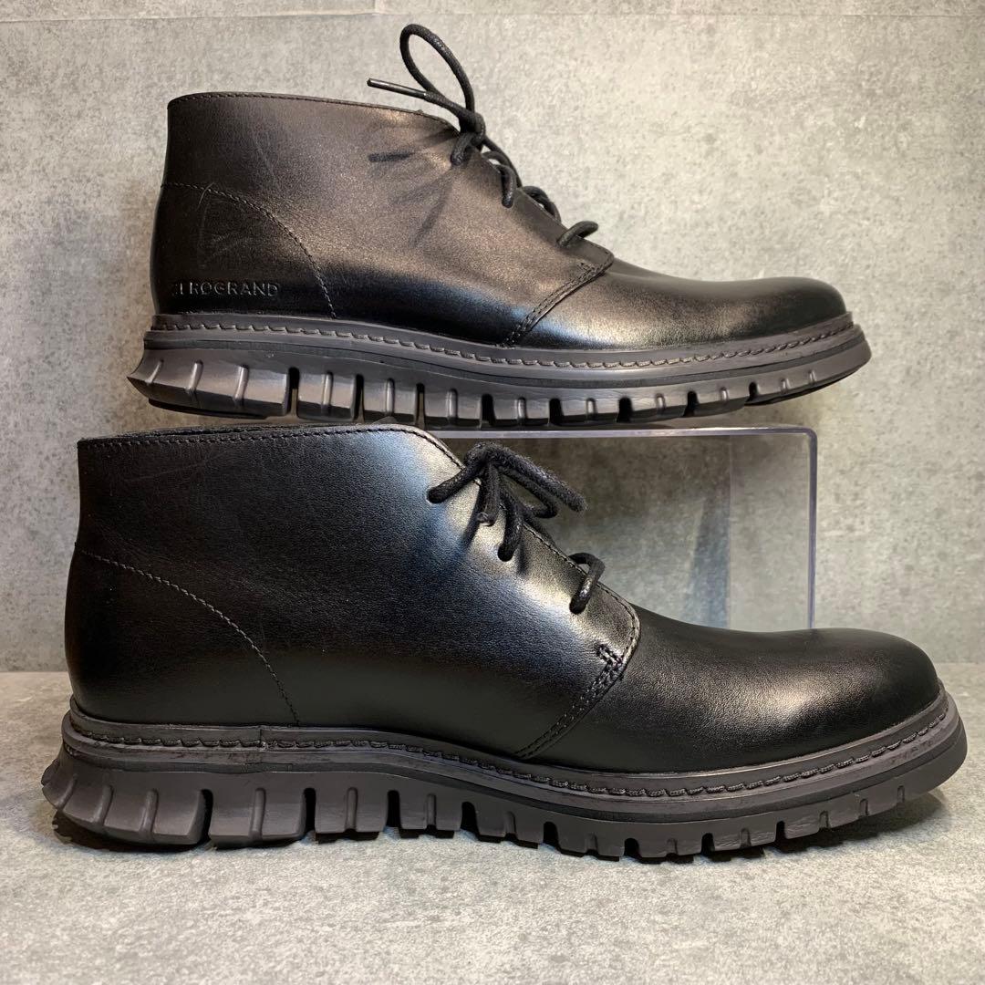 【極美品】コール ハーン ゼログランド チャッカブーツ レザー 24.5cm