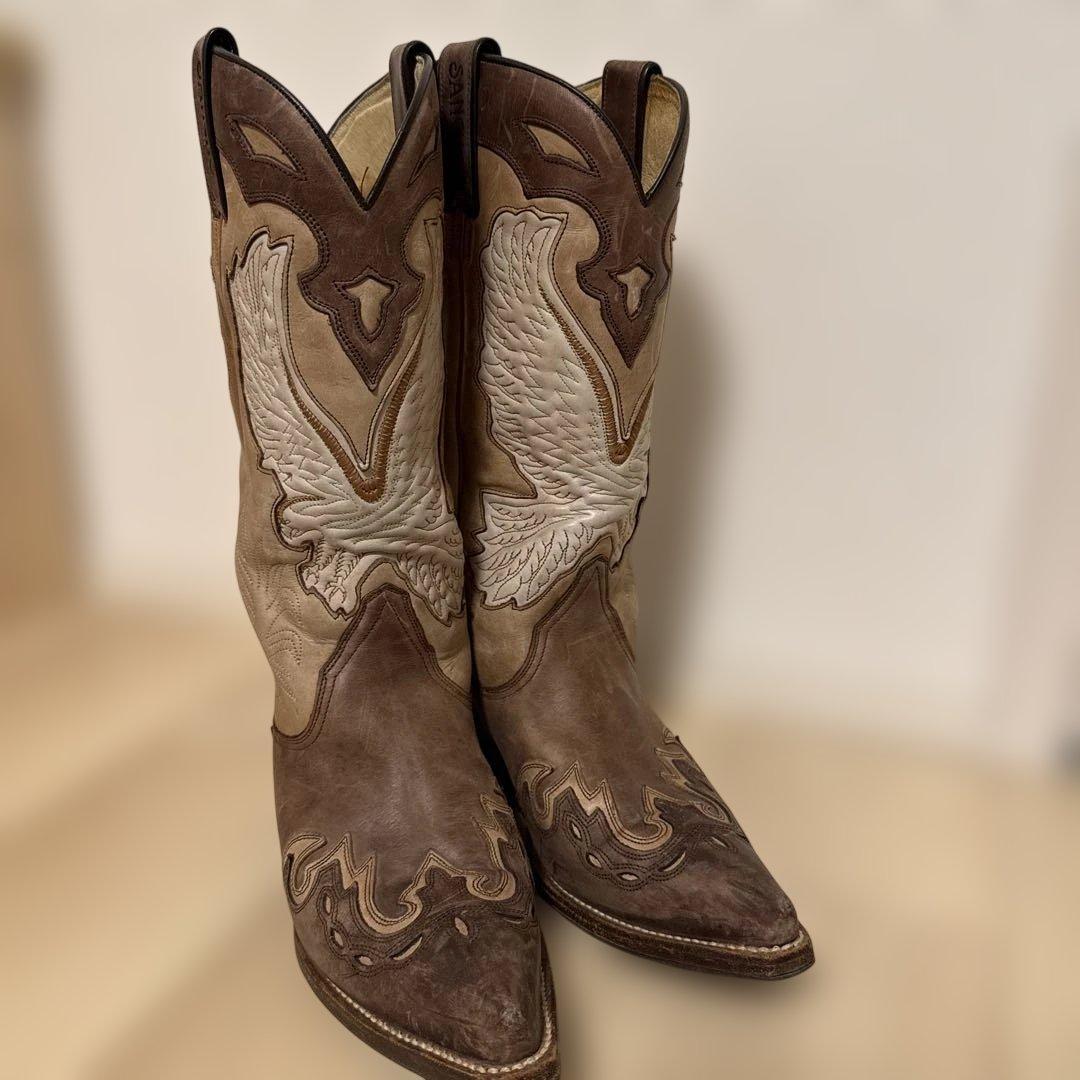 最終価格‼️SANCHO ウエスタンブーツ 本革 レザー 39サイズ 楽天市場】[SANCHO] サンチョ BW-5326 Black ブラック メンズ 本革