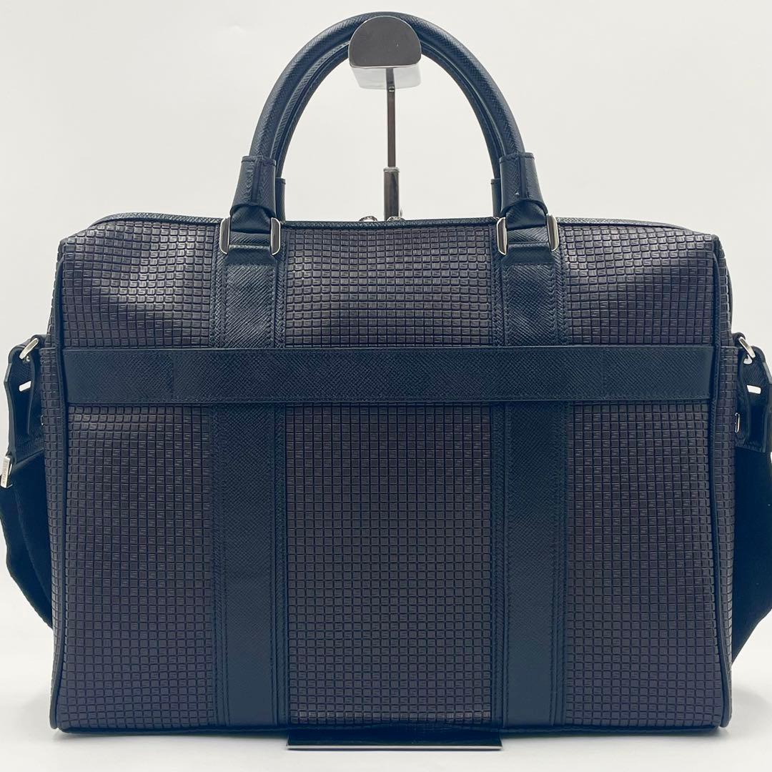 未使用級】セラピアンエクストラスリムブリーフケース 2way メンズ A4