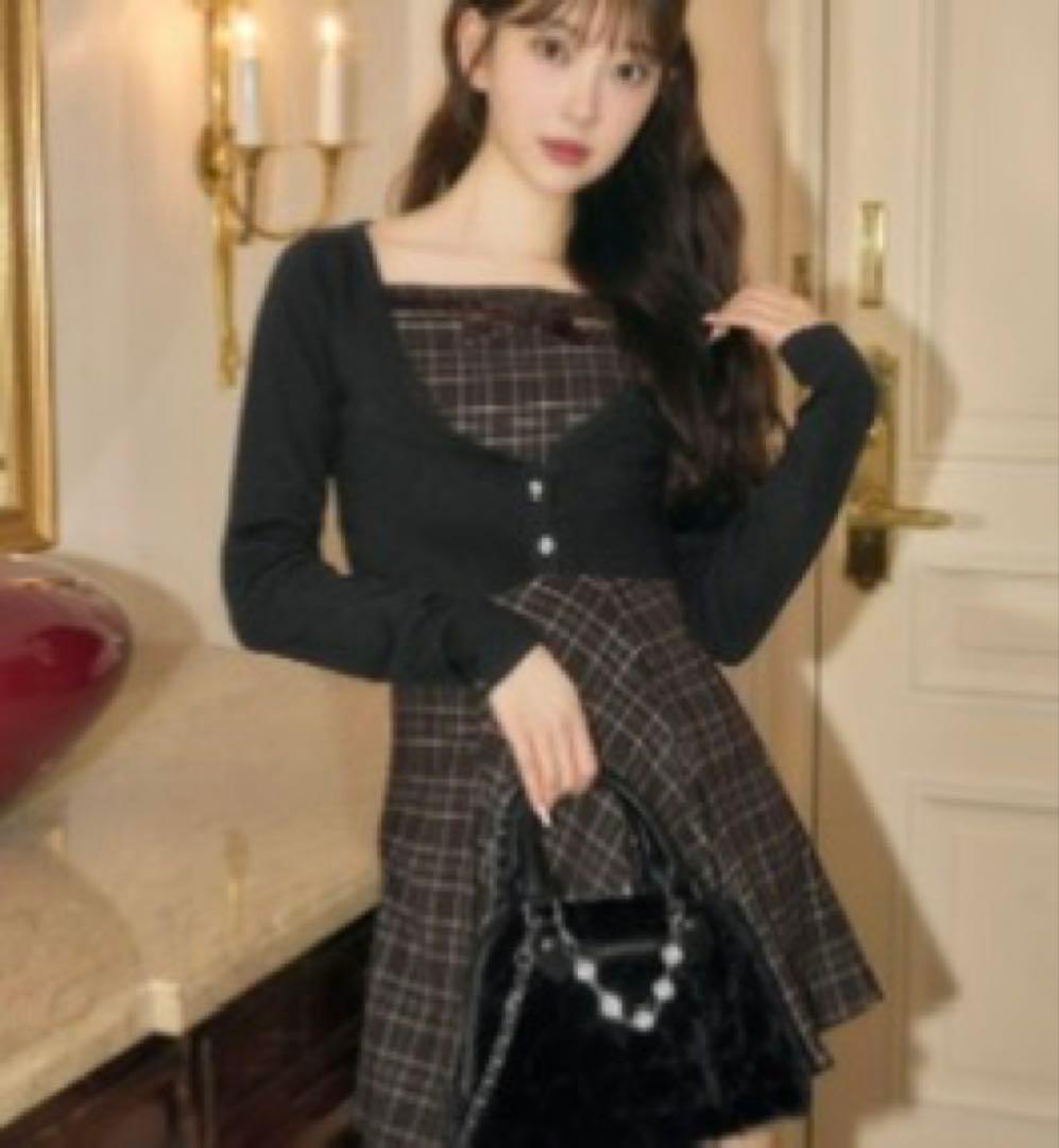 ランダムチェックアンサンブルワンピ - メルカリ