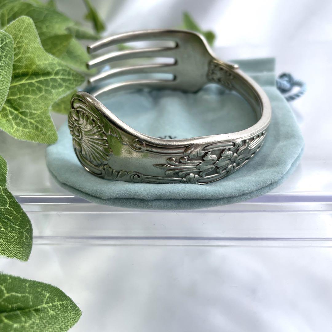 一点物 希少 オールド品 Tiffany&Co ティファニー フォーク バングル