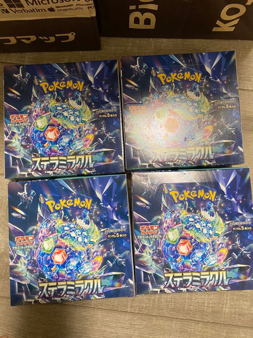 ポケモンカード 拡張パック ステラミラクル 4BOX シュリンクなし