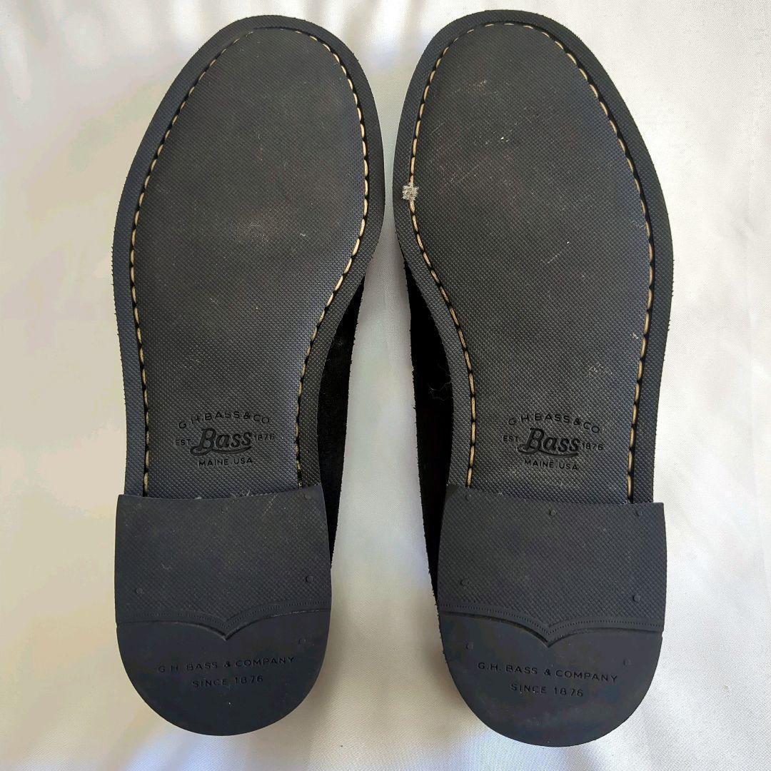 G.H.BASS weejuns ships別注 ローガンLOGAN 黒スエード