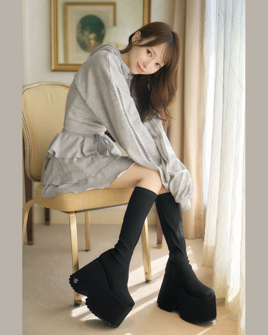 ミシェルマカロン XS 14.5cm史上最強ロングブーツ - メルカリ