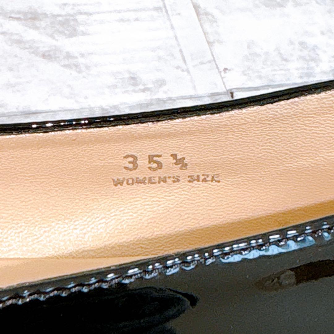 極美品✨TOD'S ケイト エナメル フラットパンプス チェーン 22.5cm