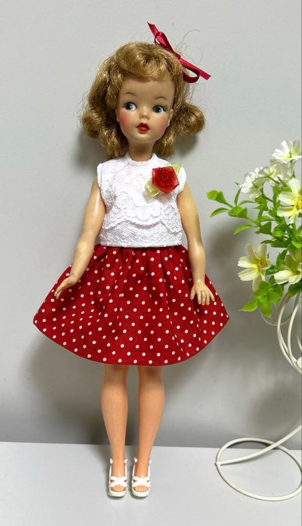 ハンドメイド タミーちゃんサイズ ドット柄のスカート 2026年最新