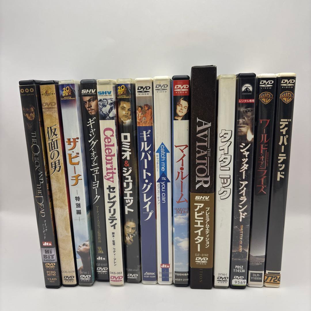 極美品レオナルドディカプリオDVD 15本セット内レンタル落ち3本有り レオナルド・ディカプリオの10代から30代に至るまでの出演作を特集放送