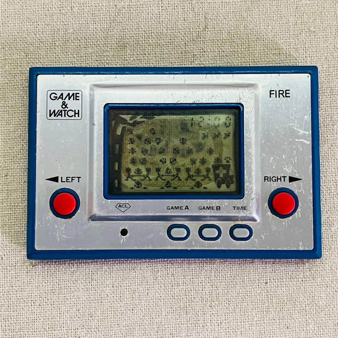 ゲームウォッチ FIRE(ファイア) 激レア 当時物 レトロ - メルカリ