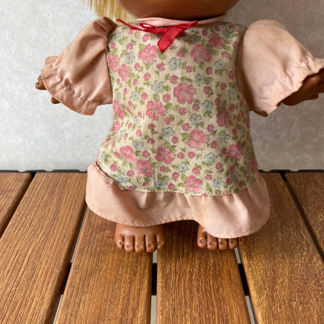 昭和レトロ 当時物 モンナニ人形 泣き顔人形 女の子人形 ソフビドール