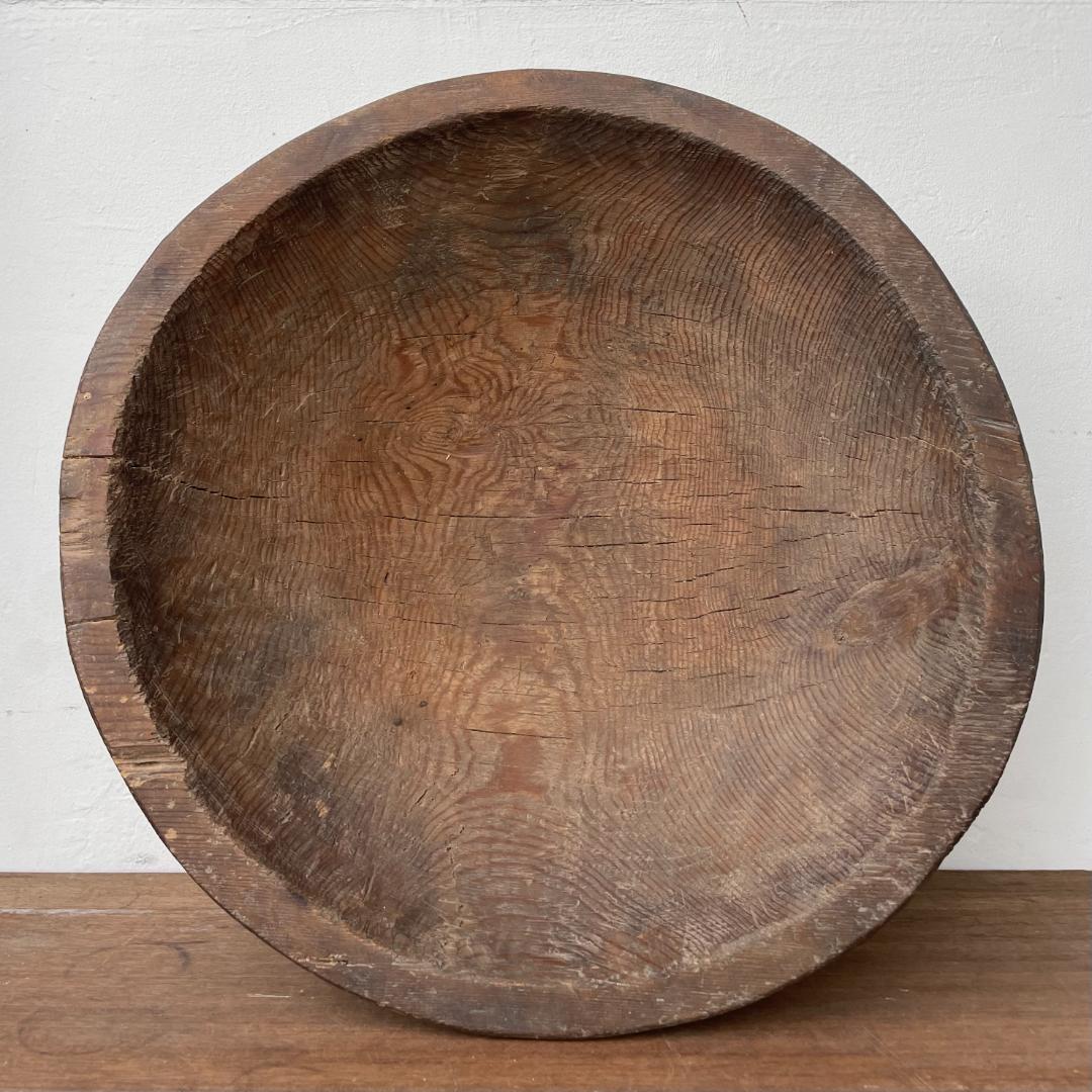 木製 ボウル こね鉢 生地鉢 ねり鉢 木鉢 民芸 アンティーク 古道具