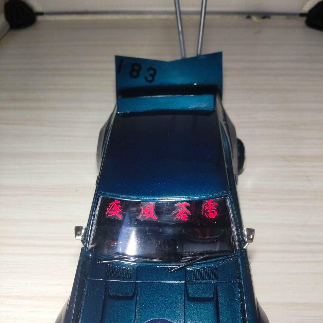 アオシマ1/24ケンメリ2Dr改！街道レーサー（レッドブル仕様）塗装済