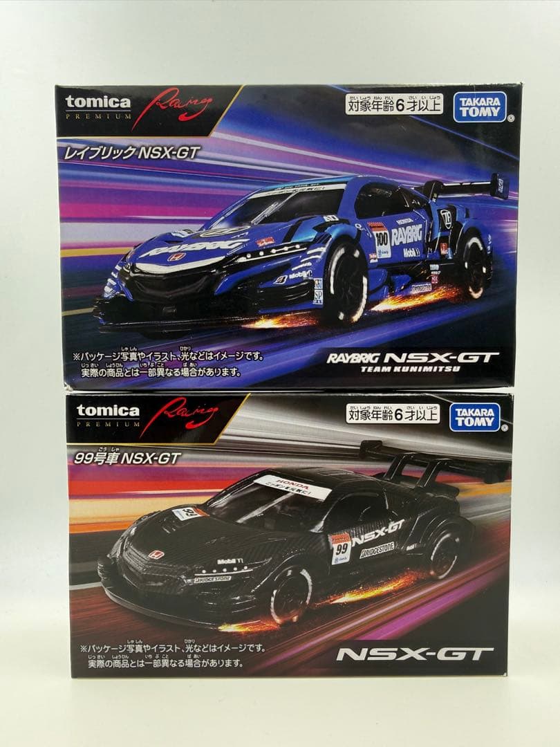トミカプレミアム RAYBRIG NSX-GT & 99号車 NSX-GTセット トミカより「トミカプレミアムRacing」の第1弾「RAYBRIG NSX-GT」と