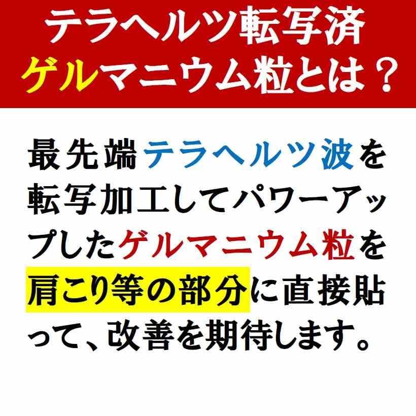 テラへルツ転写済 ゲルマニウム粒 300個 肩こり プチシルマ エレキバン