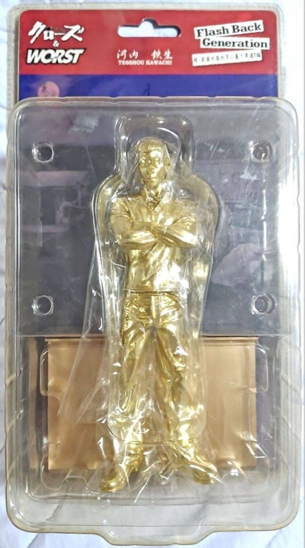 クローズ & WORST FBG 河内鉄生 金メッキ フィギュア 非売品 未開封】クローズ×WORST FBG 河内鉄生 限定版 武装戦線 六代目頭