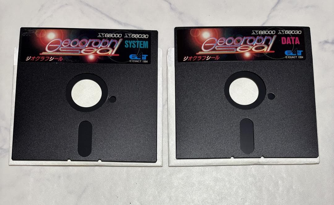 X68000】ジオグラフシール+店頭デモディスク【エグザクト】 - メルカリ