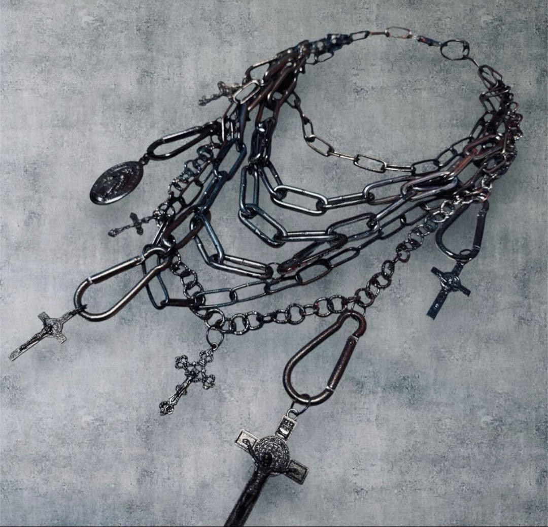 ☆1点物☆ジャンポールゴルチエ☆マルチチェーンクロスアンティーク