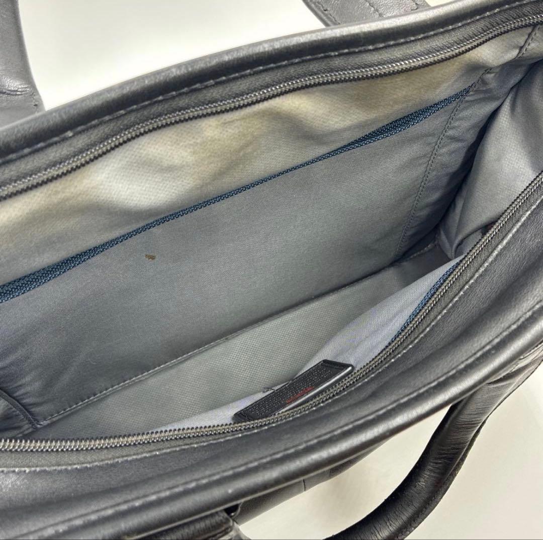 《状態良》TUMI ブリーフケース レザー ビジネスバック ブラック