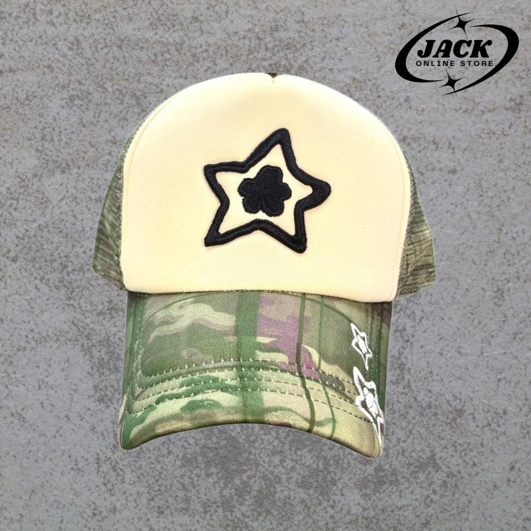 STARTEAM TRUCKER HAT GREEN スターチーム　キャップ starteam スターチーム キャップ olive green メッシュキャップ 星